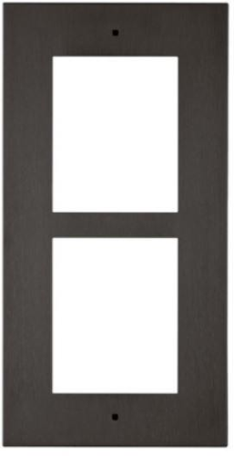 2N VER FRAME FOR FLUSH INS 2 MOD BLACK